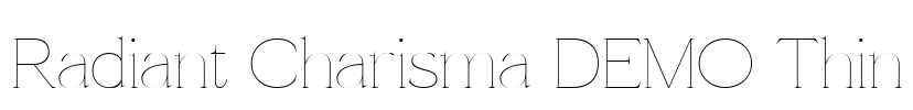 Radiant Charisma DEMO Thin Font Image