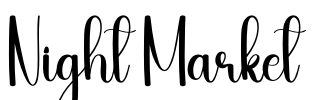 Night Market Font Image