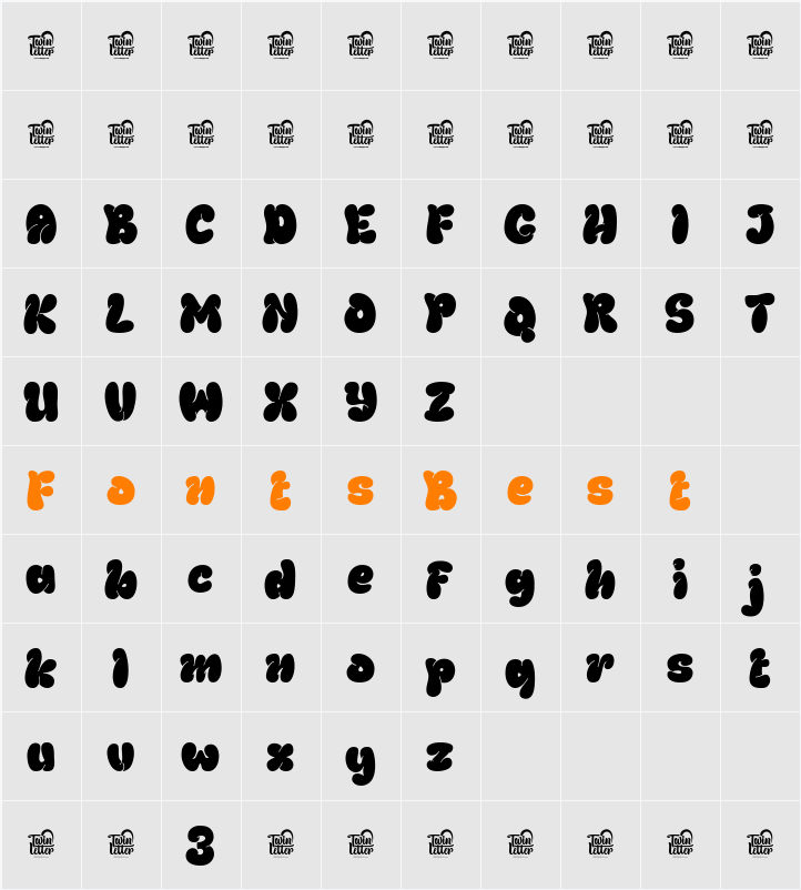 THUROF Trial Character Map