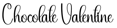 Chocolate Valentine Font Image