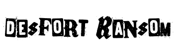 Desfort Ransom Font Image