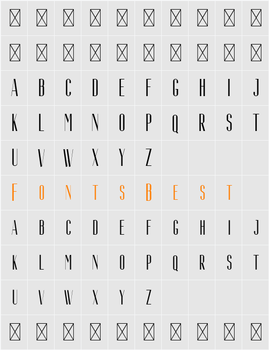 Aguero Sans Free Character Map