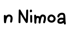 n Nimoa Font Image