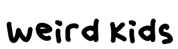 Weird Kids Font Image