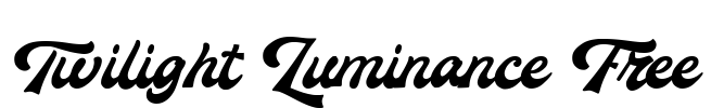 Twilight Luminance Free Font Image