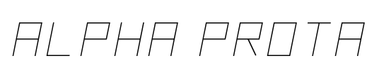 Alpha Prota Font Image