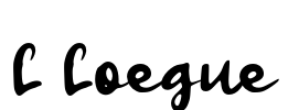 L Loegue Font Image
