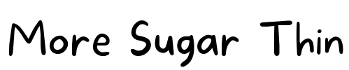 More Sugar Thin Font Image