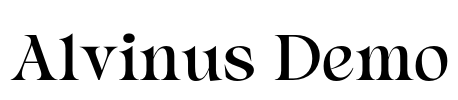 Alvinus Demo Font Image