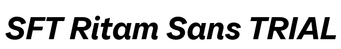 SFT Ritam Sans TRIAL Font Image