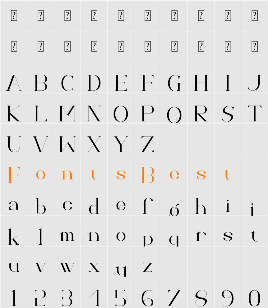 Calina Character Map