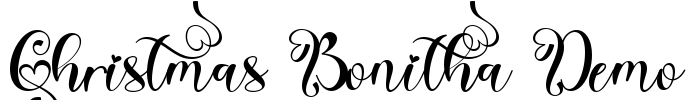 Christmas Bonitha Demo Font Image