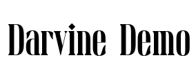 Darvine Demo Font Image