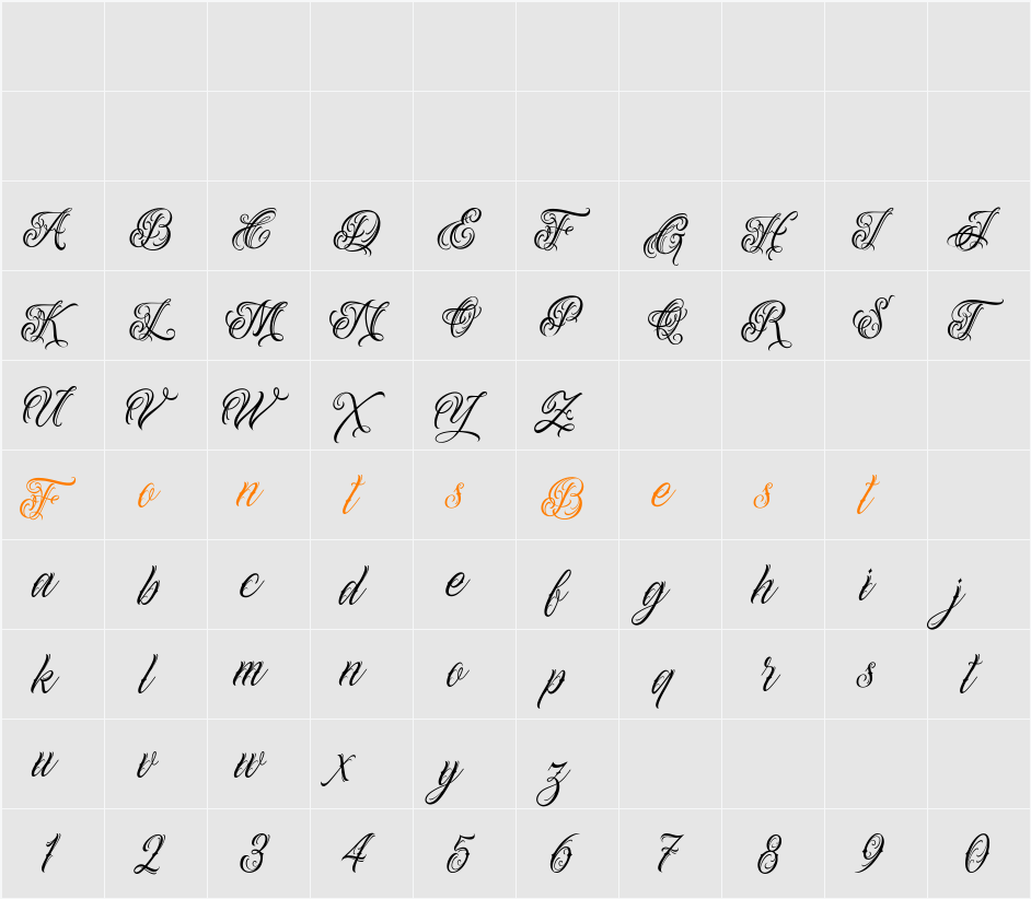 Alevattros Character Map