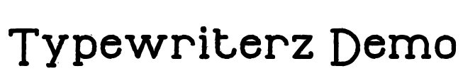 Typewriterz Demo Font Image