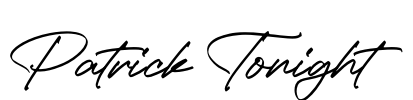 Patrick Tonight Font Image