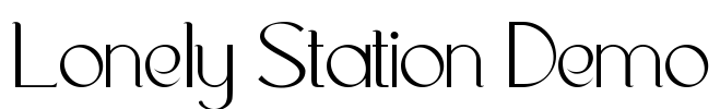 Lonely Station Demo Font Image