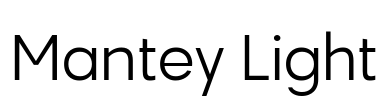 Mantey Light Font Image