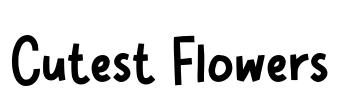 Cutest Flowers Font Image