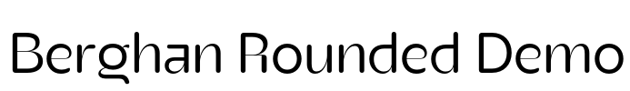 Berghan Rounded Demo Font Image