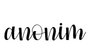anonim Font Image