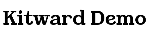 Kitward Demo Font Image