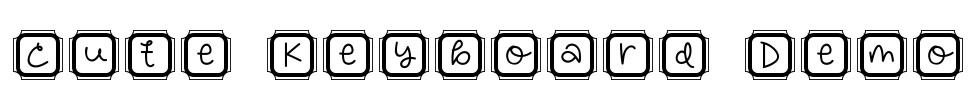 Cute Keyboard Demo Font Image