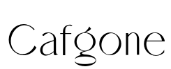 Cafgone Font Image