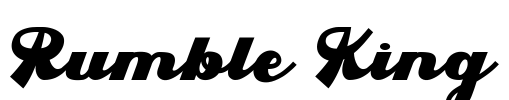 Rumble King Font Image