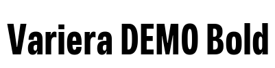 Variera DEMO Bold Font Image
