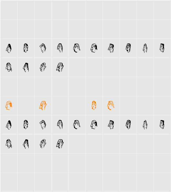 Abantu Character Map