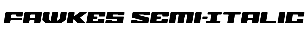 Fawkes Semi-Italic Font Image