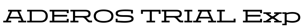 ADEROS TRIAL Exp Font Image