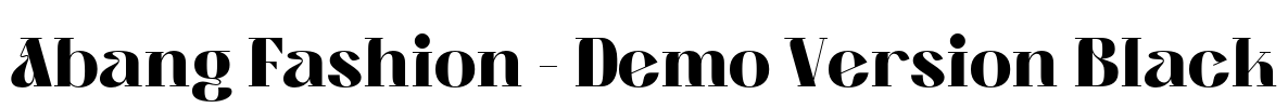 Abang Fashion - Demo Version Black Font Image