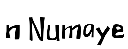 n Numaye Font Image