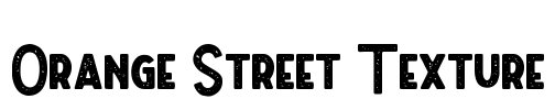 Orange Street Texture Font Image
