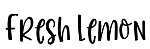Fresh Lemon Font Image