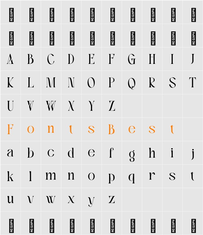 Xeola Demo Version Character Map