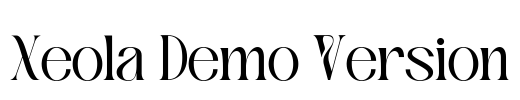 Xeola Demo Version Font Image