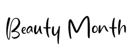 Beauty Month Font Image