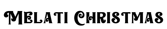 Melati Christmas Font Image