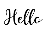 Hello Font Image