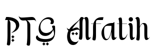 PTG Alfatih Font Image