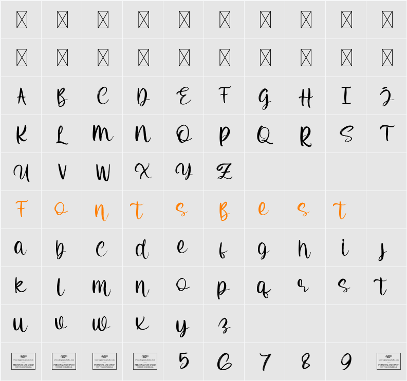 Kinder Free Character Map