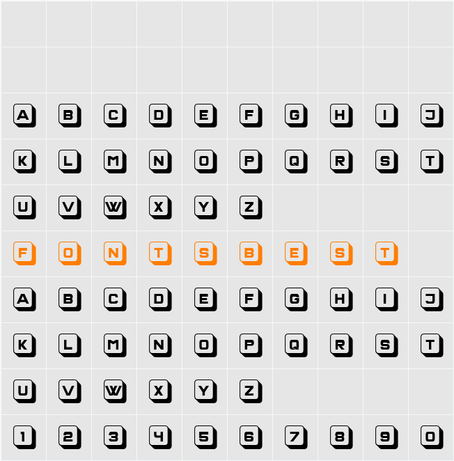 Olivetti Character Map