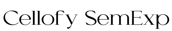 Cellofy SemExp Font Image