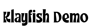 Klayfish Demo Font Image