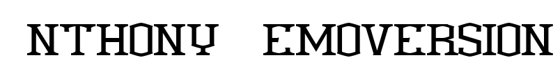 Anthony Demoversion Font Image
