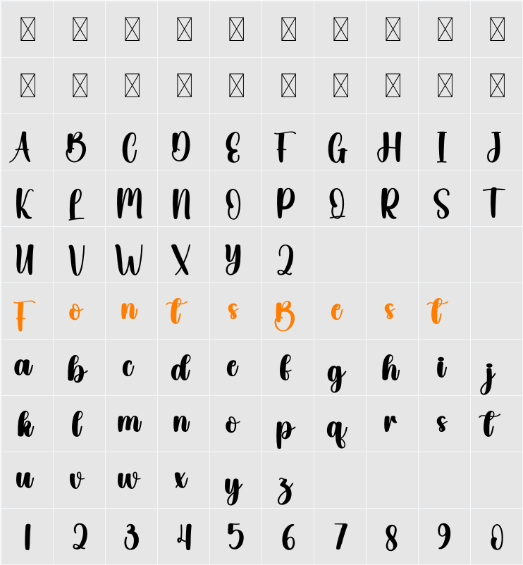 Chunking Character Map