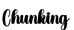 Chunking Font Image